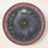 Logarithmic Radial Universe Zandsteen Onderzetter (Voorkant)