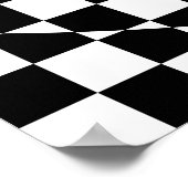 Logarithmic Spiral Checkered Pattern Poster (Hoek)