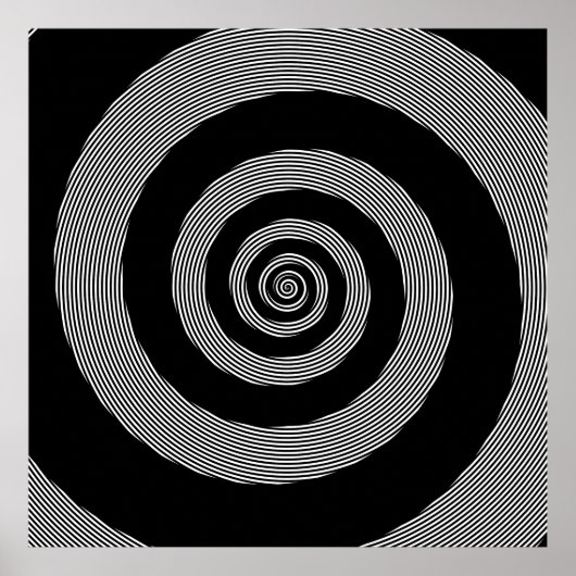 Logarithmic Spiral Over Linear Spiral Poster (Voorkant)
