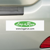 Logarun.com bumpersticker (Op auto)