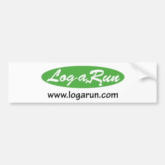 Logarun.com bumpersticker (Voorkant)
