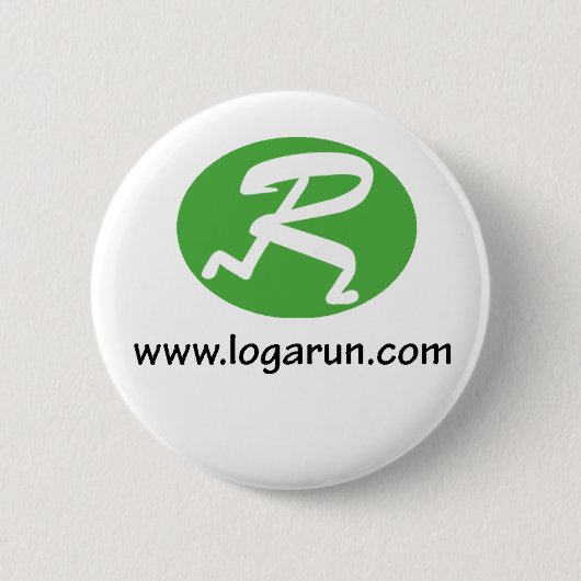 Logarun.com Pin Ronde Button 5,7 Cm (Voorkant)