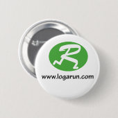 Logarun.com Pin Ronde Button 5,7 Cm (Voorkant /achterkant)