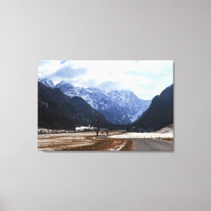Logarvallei in Slovenië Canvas Afdruk