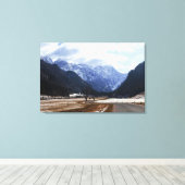 Logarvallei in Slovenië Canvas Afdruk (Insitu (Houten vloer))