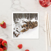 Logbestand in de Bossen Papier Napkins Servet (Insitu)