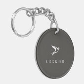 LOGBIRD — Acrylsleutelhanger Sleutelhanger (Voorkant Links)
