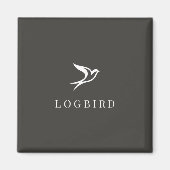 LOGBIRD — Vierkante magneet (Voorkant)