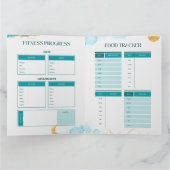 Logboek en fitnesstracker voor werkuitgangen kaart (Binnen)