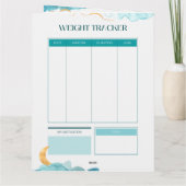 Logboek en fitnesstracker voor werkuitgangen kaart (Achterkant)