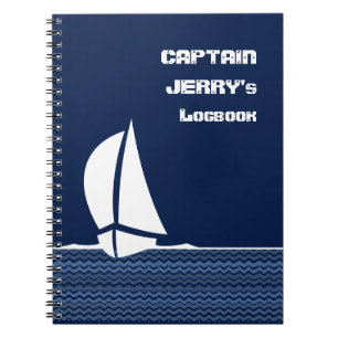 Logboek kapitein (jouw naam) notitieboek