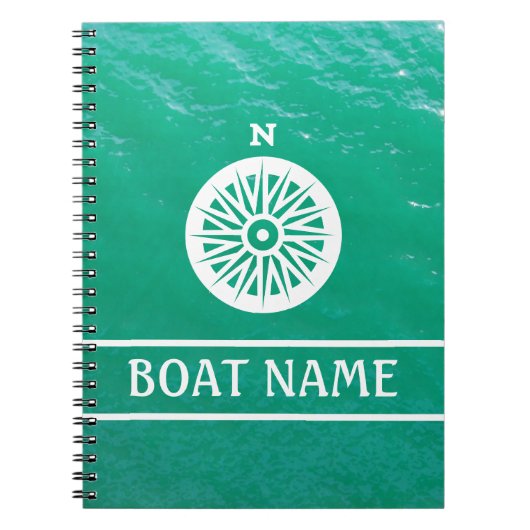 Logboek kapitein — kompas notitieboek (Voorkant)