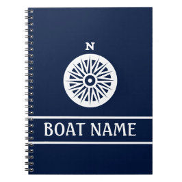 Logboek kapitein — kompas notitieboek