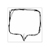 logboek met tekstballon rubberstempel (Afrduk)