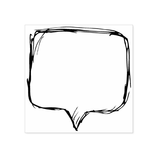 logboek met tekstballon rubberstempel (Afrduk)