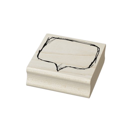 logboek met tekstballon rubberstempel (Stempel)