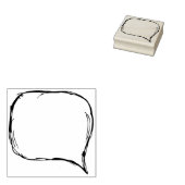 logboek met tekstballon rubberstempel (Gestempeld)