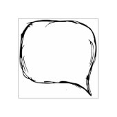 logboek met tekstballon rubberstempel (Afrduk)