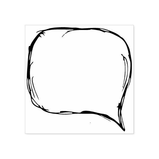 logboek met tekstballon rubberstempel (Afrduk)