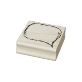 logboek met tekstballon rubberstempel (Stempel)