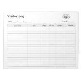 logboek van zakelijke bezoekers | Professionele af Notitieblok (Voorkant)