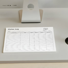logboek van zakelijke bezoekers | Professionele af Notitieblok