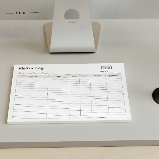 logboek van zakelijke bezoekers | Professionele af Notitieblok