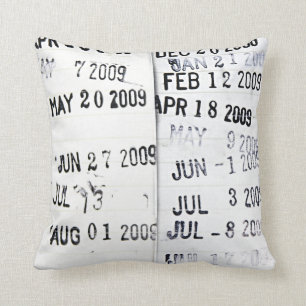 Logboekdatumstamp Pillow Kussen
