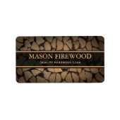 Logboeken Firewood Supply Address / Product Label  (Voorkant)