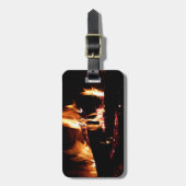 Logboeken in de vuurfoto van de Fireplace Bagagelabel (Voorkant verticaal)