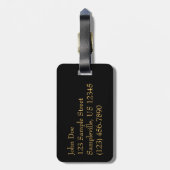 Logboeken in de vuurfoto van de Fireplace Bagagelabel (Achterkant verticaal)