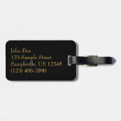 Logboeken in de vuurfoto van de Fireplace Bagagelabel (Achterkant horizontaal)