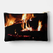 Logboeken in de vuurfoto van de Fireplace Etui (Achterkant)