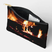 Logboeken in de vuurfoto van de Fireplace Etui (Open)