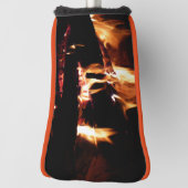 Logboeken in de vuurfoto van de Fireplace Golfheadcover (Draai 90)