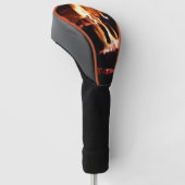 Logboeken in de vuurfoto van de Fireplace Golfheadcover (Schuin)