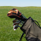 Logboeken in de vuurfoto van de Fireplace Golfheadcover (Insitu)