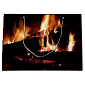 Logboeken in de vuurfoto van de Fireplace Groot Cadeauzakje (Voorkant)