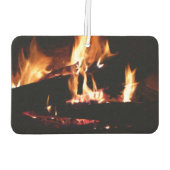 Logboeken in de vuurfoto van de Fireplace Luchtverfrisser (Achterkant)