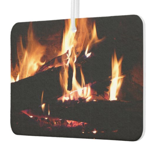 Logboeken in de vuurfoto van de Fireplace Luchtverfrisser (Links)