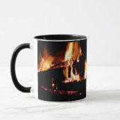 Logboeken in de vuurfoto van de Fireplace Mok (Links)