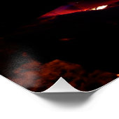 Logboeken in de vuurfoto van de Fireplace Perfect Poster (Hoek)