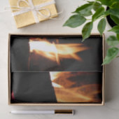 Logboeken in de vuurfoto van de Fireplace Tissuepapier (Geschenk)