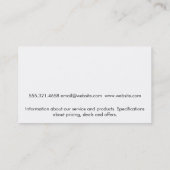 Logboeken Visitekaartje (Achterkant)