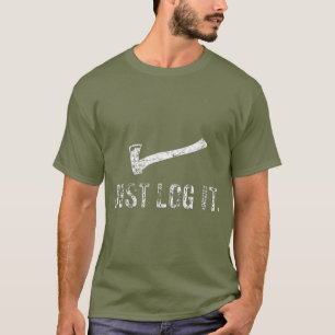 Logboekregistratie alleen Logit Lumberjack Wood Ch T-shirt