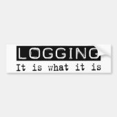 Logboekregistratie is bumpersticker (Voorkant)