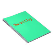 Logboekregistratie van de gebruiker - Blauw spiraa Notitieboek (Rechterzijde)