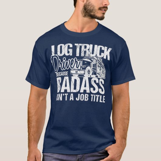 Logboekregistratie voor vrachtwagenchauffeur Funny T-shirt (Voorkant)