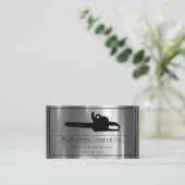 Logboekstructuur Saw Service bijsnijden Visitekaartje (Staand voorkant)