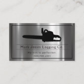 Logboekstructuur Saw Service bijsnijden Visitekaartje (Voorkant)